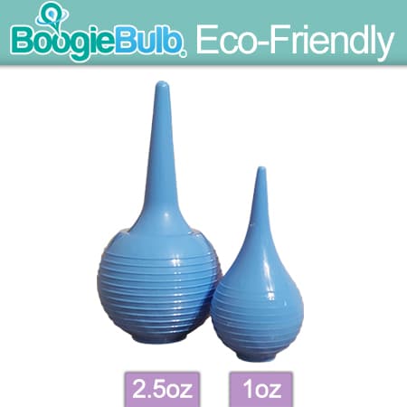 Boogiebulb Baby Nasal Aspirator & BoogieBrush CLEANABLE Booger Sucker Bulb  1 oz